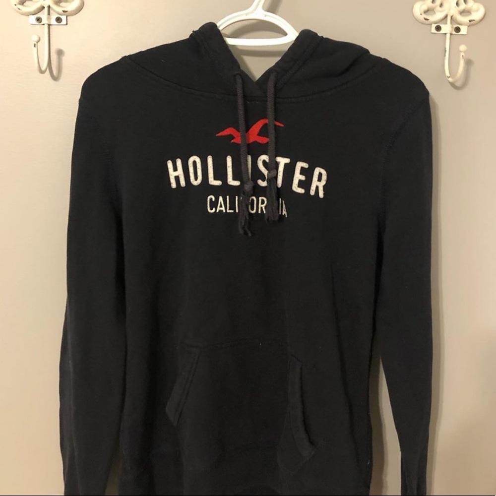 navy blue Hollister sweatshirt
